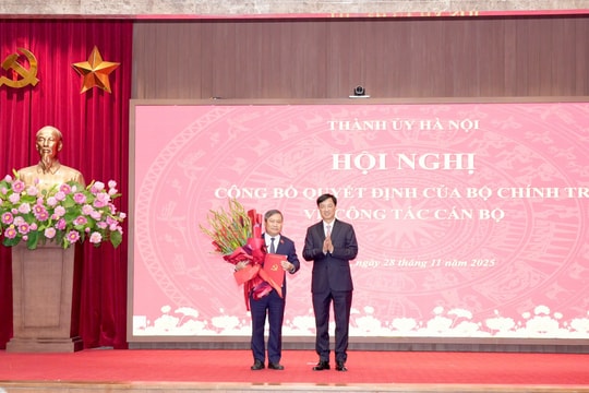 Đồng chí Vũ Đại Thắng được điều động, chỉ định giữ chức Phó Bí thư Thành ủy Hà Nội