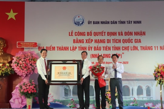 Tây Ninh đón nhận Bằng xếp hạng Di tích Quốc gia “Nhà Long Hiệp”
