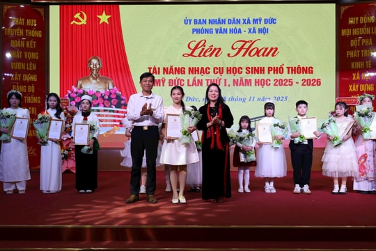 Liên hoan tài năng nhạc cụ học sinh phổ thông xã Mỹ Đức lần thứ I