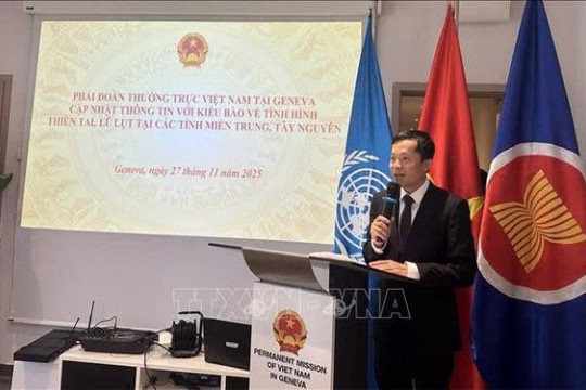 Kiều bào tại Geneva hướng về miền Trung, Tây Nguyên giữa mùa mưa lũ
