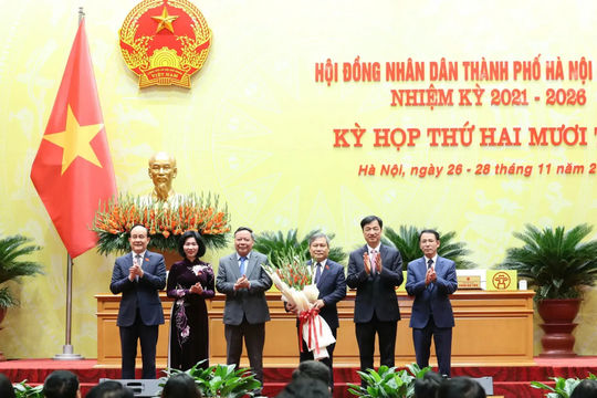 Đồng chí Vũ Đại Thắng được bầu giữ chức vụ Chủ tịch UBND Thành phố Hà Nội