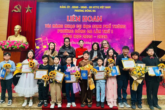 Lan tỏa văn hóa – giáo dục từ Liên hoan nhạc cụ học sinh phường Đống Đa