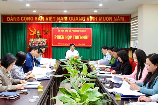 Phường Yên Sở quyết tâm triển khai tốt công tác bầu cử