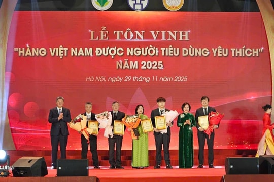 Vinh danh “Hàng Việt Nam được người tiêu dùng yêu thích” năm 2025
