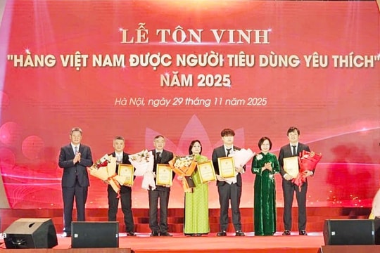 Lễ tôn vinh “Hàng Việt Nam được người tiêu dùng yêu thích” năm 2025 Lan tỏa giá trị thương hiệu Việt và củng cố niềm tin của người tiêu dùng