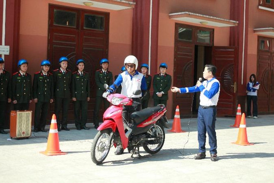 Hơn 300 học viên Học viện An ninh nhân dân được tuyên truyền văn hoá giao thông