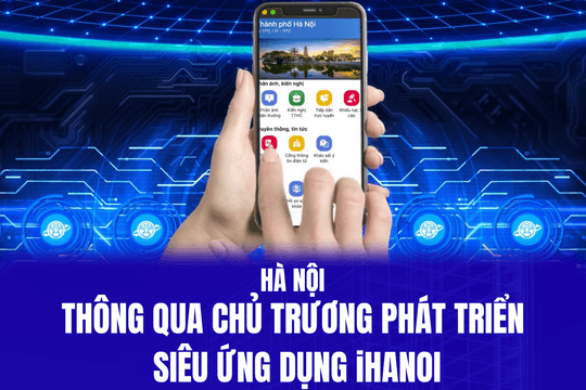 Hà Nội thông qua chủ trương phát triển siêu ứng dụng ihanoi