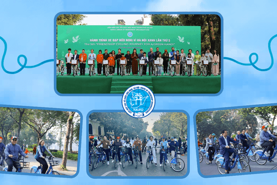 Thúc đẩy hành động Vì Hà Nội xanh từ hành trình “Xe đạp hữu nghị”