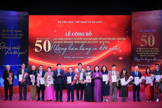 Công bố 50 tác phẩm văn học, nghệ thuật biểu diễn xuất sắc sau nửa thế kỷ sáng tạo