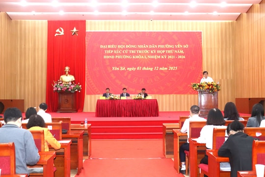 Phường Yên Sở tập trung, quyết liệt xử lý các vấn đề cử tri nêu