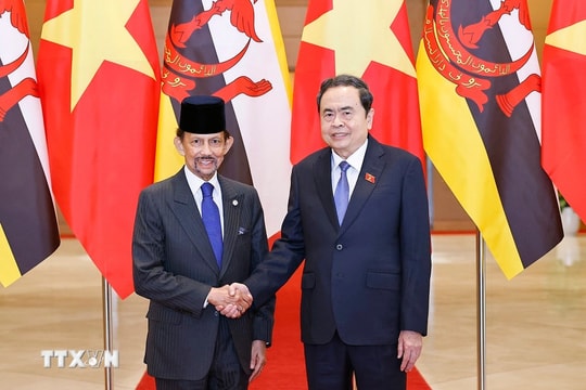 Chủ tịch Quốc hội Trần Thanh Mẫn hội kiến Quốc vương Brunei