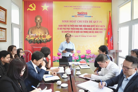 Chi bộ Báo Tuổi trẻ Thủ đô Thúc đẩy mạnh mẽ ứng dụng công nghệ số vào hoạt động báo chí