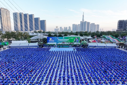 60.000 học sinh lập kỷ lục kép với màn đồng diễn võ nhạc Vovinam