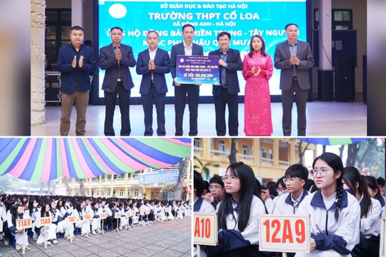 THPT Cổ Loa trao yêu thương đến đồng bào vùng lũ