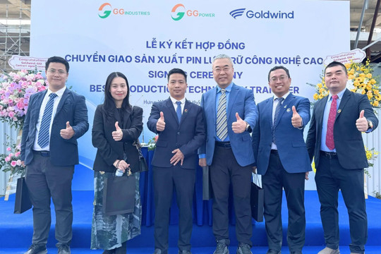 GGI và Goldwind hợp tác sản xuất pin lưu trữ năng lượng