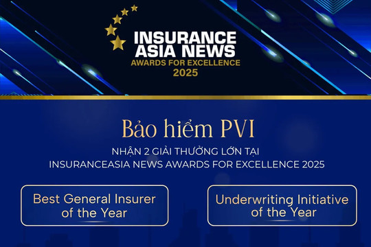 Bảo hiểm PVI được vinh danh tại 2 hạng mục Giải thưởng quốc tế danh giá