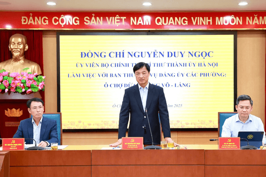 Bí thư Thành ủy Nguyễn Duy Ngọc yêu cầu bảo đảm tiến độ, hoàn thành thông tuyến đường Vành đai 1 trước ngày 15/1/2026