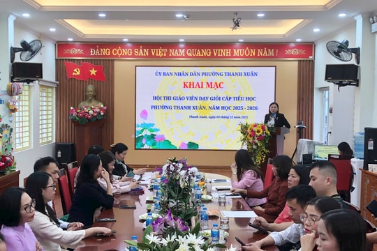 Phường Thanh Xuân tổ chức hội thi giáo viên dạy giỏi cấp tiểu học năm học 2025-2026