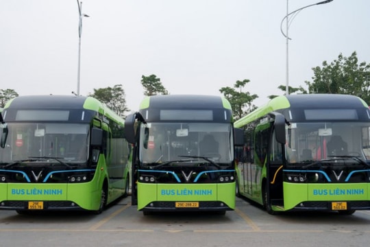 Liên Ninh chuyển đổi 100% sang xe buýt điện VinFast