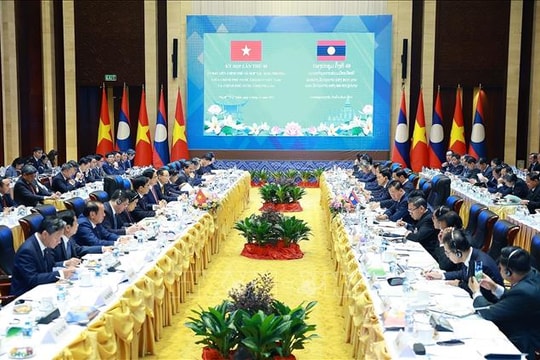 Thủ tướng Phạm Minh Chính và Thủ tướng Lào Sonexay Siphandone đồng chủ trì Kỳ họp lần thứ 48 Ủy ban Liên Chính phủ Việt Nam - Lào