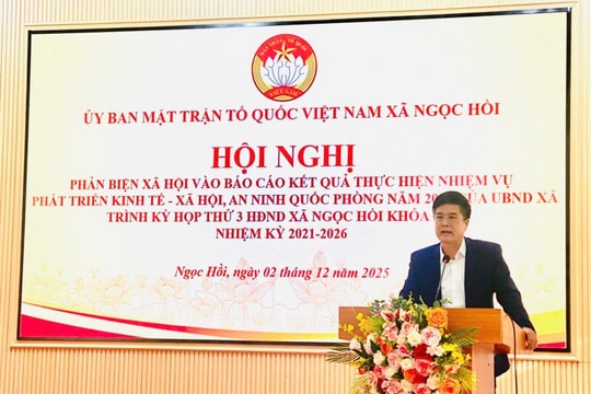 MTTQ xã Ngọc Hồi phát huy vai trò phản biện, góp phần hoàn thiện nhiệm vụ phát triển năm 2026