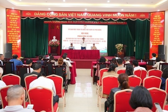 Ủy ban MTTQ Việt Nam xã Phù Đổng tổ chức hội nghị phản biện xã hội năm 2025