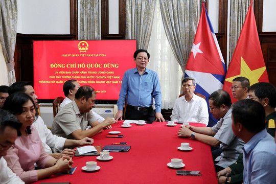 Phó Thủ tướng Hồ Quốc Dũng: Cộng đồng người Việt tại Cuba là cầu nối vun đắp quan hệ hai nước