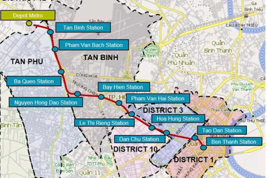 TP Hồ Chí Minh sẽ ưu tiên chọn nhà thầu trong nước làm tuyến metro số 2