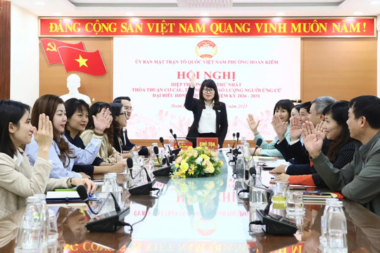 Phường Hoàn Kiếm hiệp thương về cơ cấu, thành phần, số lượng người ứng cử đại biểu HĐND phường nhiệm kỳ 2026 - 2031