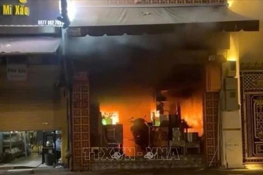 Vụ cháy quán ăn tại TP Hồ Chí Minh: Hai người bị thương đã ổn định sức khỏe