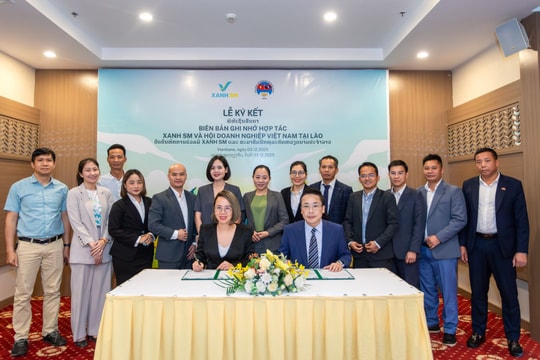 Xanh SM ký hợp tác chiến lược với Hội Doanh nghiệp Việt Nam tại Lào, mở rộng giải pháp di chuyển xanh tại Lào