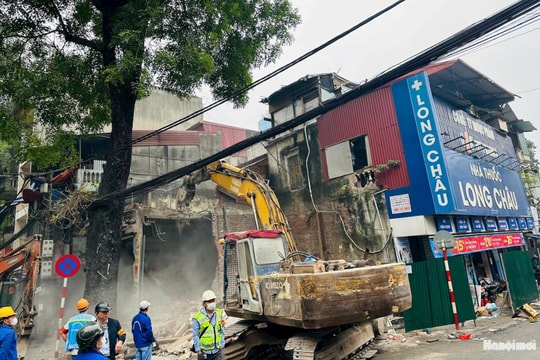 Phường Láng cưỡng chế, giải phóng mặt bằng phục vụ Dự án đường Vành đai 1
