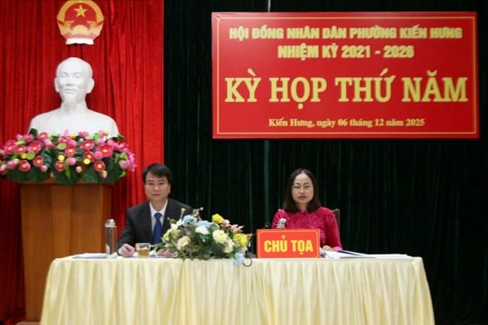 HĐND phường Kiến Hưng thông qua nghị quyết về phát triển kinh tế - xã hội năm 2026