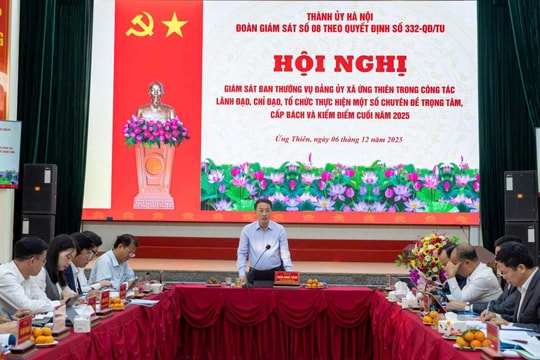 Xã Ứng Thiên tăng tốc chuyển đổi số, tháo gỡ điểm nghẽn môi trường và hạ tầng