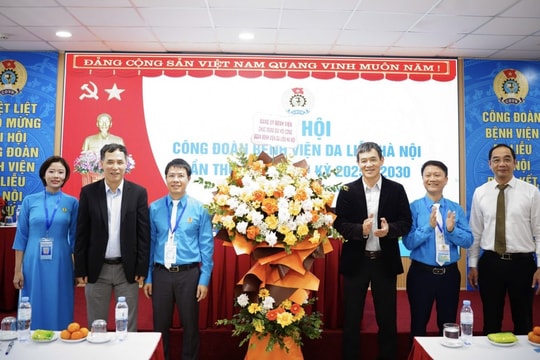 Đại hội Công đoàn Bệnh viện Da liễu Hà Nội lần thứ XIV Đoàn kết - Dân chủ - Kỷ cương - Đổi mới - Phát triển