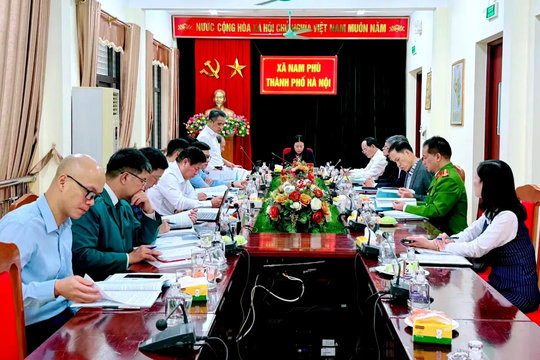Nam Phù kiểm điểm, đánh giá chất lượng Ban Thường vụ Đảng ủy năm đầu vận hành mô hình chính quyền hai cấp