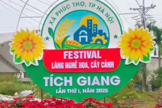 Ấn tượng đặc sắc Festival làng nghề hoa, cây cảnh Tích Giang