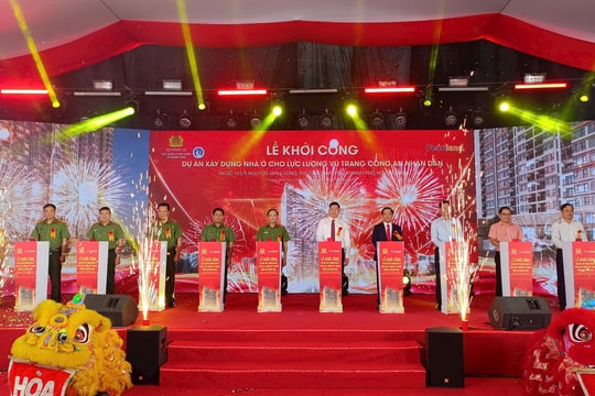 Bộ Công an khởi công dự án xây dựng nhà ở cho cán bộ, chiến sĩ tại TP Hồ Chí Minh