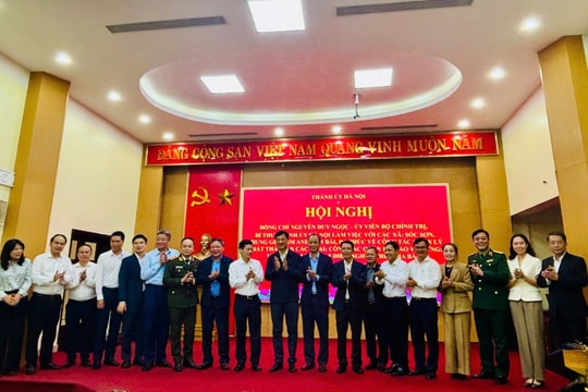 Bí thư Thành ủy Nguyễn Duy Ngọc làm việc với các xã thuộc phạm vi huyện Sóc Sơn cũ: Khắc phục hạn chế, khó khăn, khai thác lợi thế của từng xã để phát triển