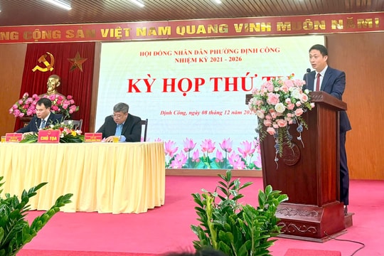 Phường Định Công hoàn thành và hoàn thành vượt mức 11/11 chỉ tiêu kế hoạch