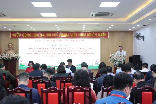 Phường Giảng Võ triển khai kế hoạch cưỡng chế giải phóng mặt bằng đường Vành đai 1