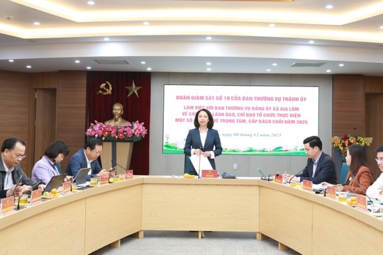 Phó Chủ tịch UBND thành phố Hà Nội Vũ Thu Hà Thực hiện tốt công tác chuyển đổi số trong điều hành hướng tới xây dựng xã thông minh