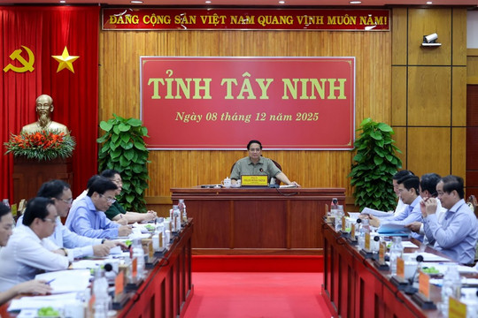 Thủ tướng Phạm Minh Chính: Tây Ninh phát huy tối đa tiềm năng khác biệt để tăng tốc, bứt phá