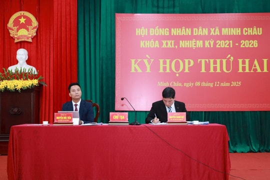 HĐND xã Minh Châu khai mạc kỳ họp thứ hai