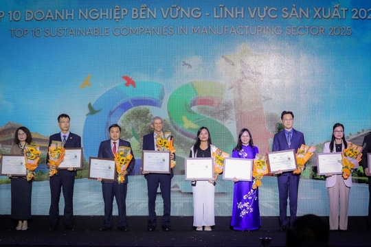 Tập đoàn TH được vinh danh Top 10 doanh nghiệp bền vững Việt Nam 2025