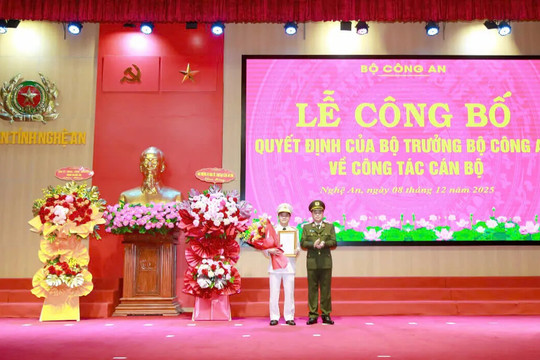 Thượng tá Phạm Thành Long được bổ nhiệm Phó Giám đốc Công an tỉnh Nghệ An
