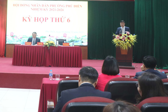 HĐND phường Phú Diễn thông qua 6 Nghị quyết trọng tâm phát triển kinh tế - xã hội
