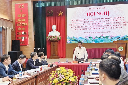 Phó Chủ tịch Thường trực UBND thành phố Hà Nội Dương Đức Tuấn: Phú Cát tập trung tháo gỡ điểm nghẽn, tạo sức bật mới