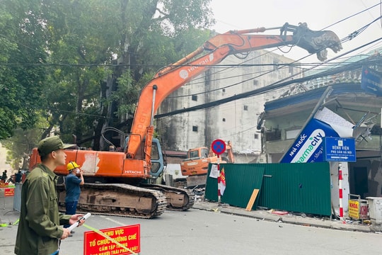 Phường Láng tiếp tục cưỡng chế phục vụ dự án đường Vành đai 1