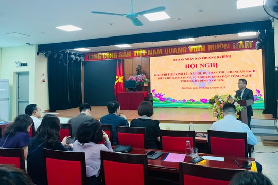 Phường Ba Đình phấn đấu thu hơn 2.177 tỷ đồng ngân sách năm 2026
